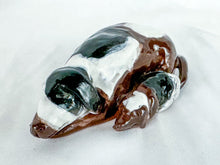Load image into Gallery viewer, Signed Lynn Bailey "Napping Dogs" Hand-Made Ceramic Sculpture