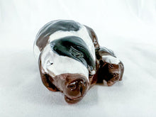 Load image into Gallery viewer, Signed Lynn Bailey "Napping Dogs" Hand-Made Ceramic Sculpture