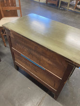 Load image into Gallery viewer, Vintage Country Green Wash Stand Side Table Storage Cabinet