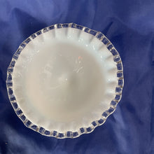 Load image into Gallery viewer, Fenton, White Silver Crest, Small Footed Bowl