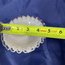 Load image into Gallery viewer, Fenton, White Silver Crest, Small Footed Bowl