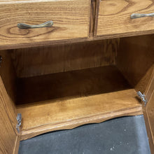 Load image into Gallery viewer, Country Farmhouse Oak Dry Sink Storage Cabinet