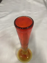 Load image into Gallery viewer, Vintage Rainbow Glass Co. Amberina Bud Vase