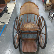 Load image into Gallery viewer, Vintage Rockefeller Boardwalk Cane Back/Seat Wheelchair with Footrest
