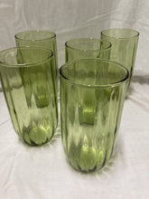 Load image into Gallery viewer, Vintage Avocado Optic Tumbler Glass
