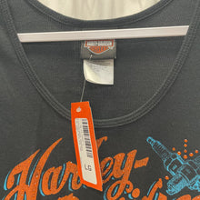 Load image into Gallery viewer, Harley Davidson, Large, Womens Tank, Black, Twin Falls ID