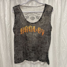 Load image into Gallery viewer, Harley Davidson, Large, Womens Tank, Black Burn Out, St. Thomas VI
