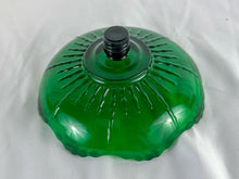 Load image into Gallery viewer, Emerald Green Glass Scalloped-Edge Compote Insert Candleholder Set