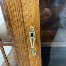 Load image into Gallery viewer, Antique Arts & Crafts Tiger Oak China Hutch Display Cabinet