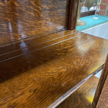 Load image into Gallery viewer, Antique Arts & Crafts Tiger Oak China Hutch Display Cabinet