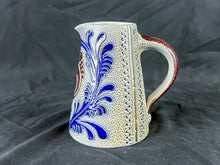 Load image into Gallery viewer, Small Hand-made Gray & Blue Squirrel Pitcher