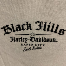Load image into Gallery viewer, Harley Davidson, Large, Womens, White and Black, V-Neck, Rapid City SD