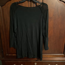 Load image into Gallery viewer, Harley Davidson, XL, Womens, Black Simple Flower,3/4 Sleeve