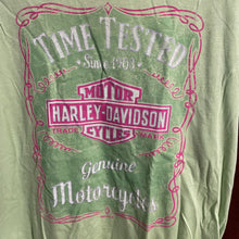 Load image into Gallery viewer, Women's Harley Davidson Historic Voyage XL Lime Green Washington Utah TShirt NWT