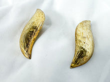 Load image into Gallery viewer, Vintage Large Sterling Silver Gold-Tone Abstract Earrings