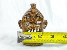 Load image into Gallery viewer, Signed Small Brown Marvin Bailey Ugly Face Jug with 8 Teeth
