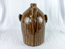 Load image into Gallery viewer, Large Mike Craven Signed Brown Ugly Face Jug with Big Round Blue Eyes