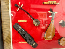 Load image into Gallery viewer, Framed Mini East Asian Musical Instruments Shadowbox Art