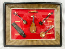 Load image into Gallery viewer, Framed Mini East Asian Musical Instruments Shadowbox Art