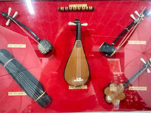 Load image into Gallery viewer, Framed Mini East Asian Musical Instruments Shadowbox Art