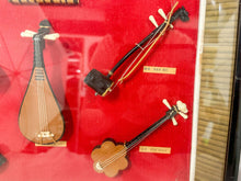 Load image into Gallery viewer, Framed Mini East Asian Musical Instruments Shadowbox Art