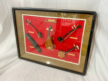 Load image into Gallery viewer, Framed Mini East Asian Musical Instruments Shadowbox Art