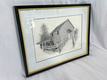 Load image into Gallery viewer, "Mill Illustration" by P. Walter Platt, 2001, Framed, Signed