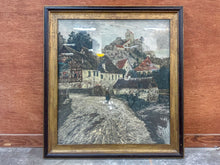 Load image into Gallery viewer, Vintage Max Merker Signed Lithograph of Girl with Ducks with Original Glass & Frame