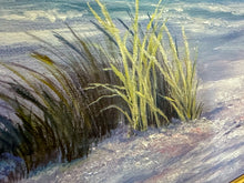 Load image into Gallery viewer, Vintage 1996 Framed Lighthouse Beach Scene Oil Painting by Kay Bright Barnes