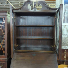 Load image into Gallery viewer, Vintage Serpentine Front Secretary Dresser Display Hutch