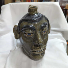 Load image into Gallery viewer, 2002 Michael Crocker Artist Signed Pottery Face Jug