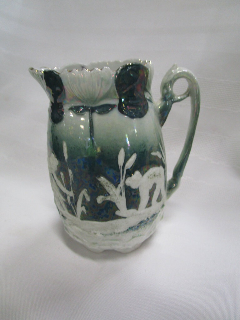 Vintage Victorian Soft Paste Luster Creamer Pitcher