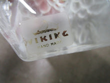 Load image into Gallery viewer, Vintage Handmade Viking Clear &amp; Frosted Glass Owl Figurine

