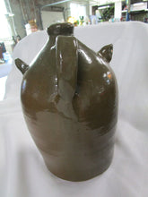 Load image into Gallery viewer, Mike Craven Artist Signed Olive Green Alien Ugly Face Jug
