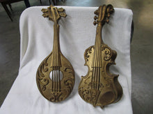 Load image into Gallery viewer, 1975 Sexton USA Metal Violin and Mandolin Wall Decor Set
