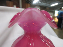 Load image into Gallery viewer, Vintage Fenton Cranberry Opalescent Glass Ruffled Vase
