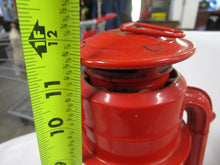 Load image into Gallery viewer, Vintage Dietz Junior No. 20 Hong Kong Red Metal Lantern with Clear Glass Globe
