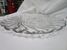 Load image into Gallery viewer, Vintage Fostoria Colony Swirl Clear Glass Torte Plate Platter
