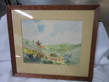 Load image into Gallery viewer, Vintage M. Ortuzar Watercolor Landscape Matted Framed Artwork
