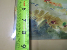 Load image into Gallery viewer, Vintage M. Ortuzar Watercolor Landscape Matted Framed Artwork
