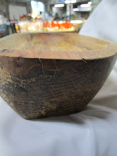 Load image into Gallery viewer, Rustic Hand Carved Spalted White Oak Shallow Dough Decor Bowl
