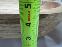 Load image into Gallery viewer, Rustic Hand Carved Spalted White Oak Shallow Dough Decor Bowl
