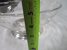Load image into Gallery viewer, Vintage Cut Glass Leaf Motif Bowl with Sterling Silver Base
