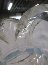 Load image into Gallery viewer, Hand Blown Hand Painted Clear Glass Decor Pitcher
