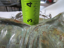 Load image into Gallery viewer, Art Pottery Artist Signed Green Tree and Leaf Wall Pocket
