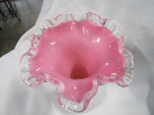 Load image into Gallery viewer, Vintage Fenton Pink Peach Silvercrest Milk Glass Vase
