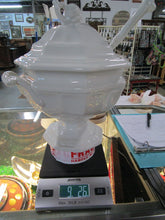 Load image into Gallery viewer, Vintage Red Cliff White Ironstone Grape Motif Serving Soup Tureen with Lid and Ladle
