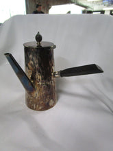 Load image into Gallery viewer, Antique Hukin &amp; Heath English Silverplate Ebony Side Handle Tea Cafe Serving Pot
