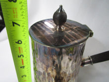 Load image into Gallery viewer, Antique Hukin &amp; Heath English Silverplate Ebony Side Handle Tea Cafe Serving Pot
