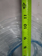 Load image into Gallery viewer, Vintage Ice Blue Ribbed Glass Console Decor Bowl
